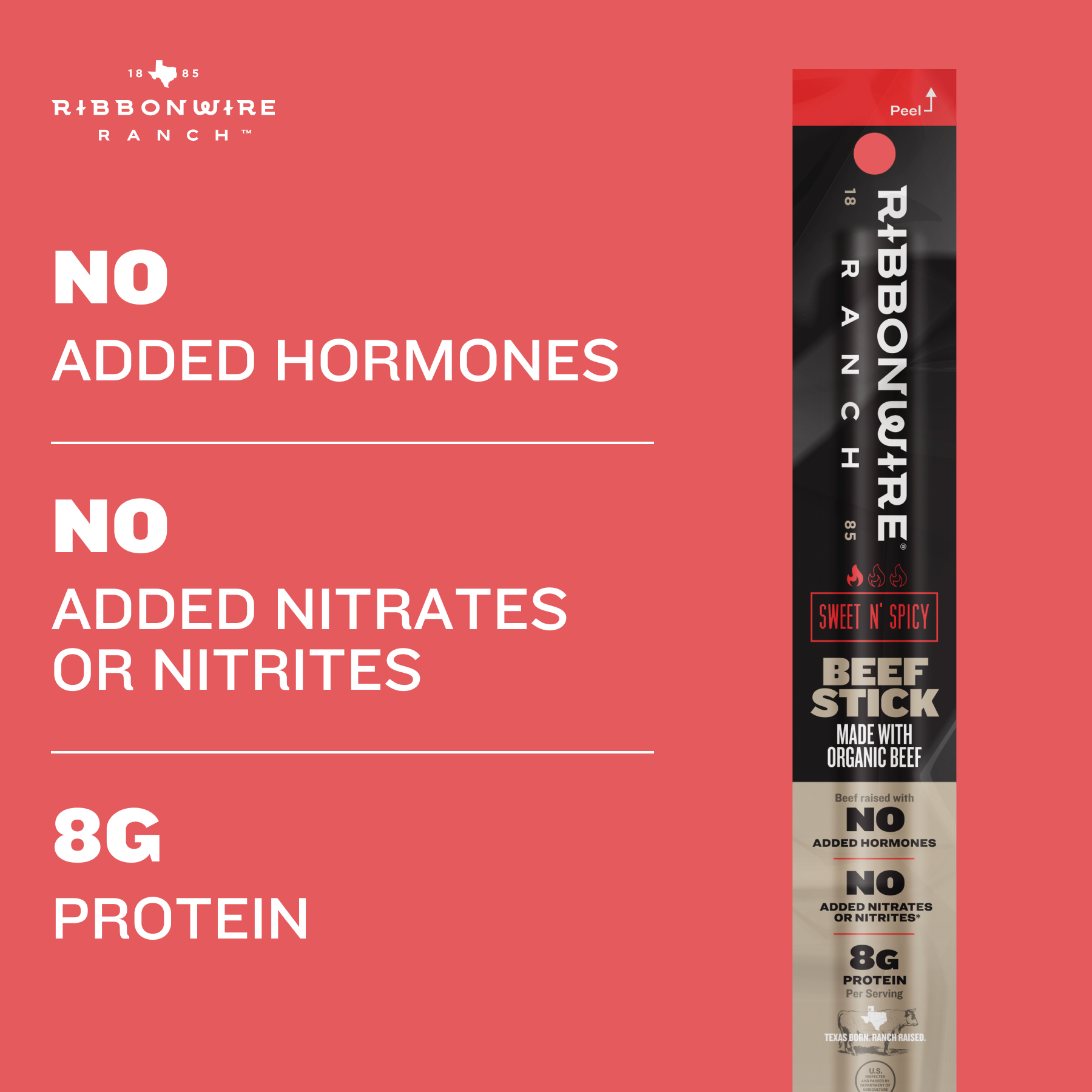 Sweet N Spicy Organic Beef Sticks