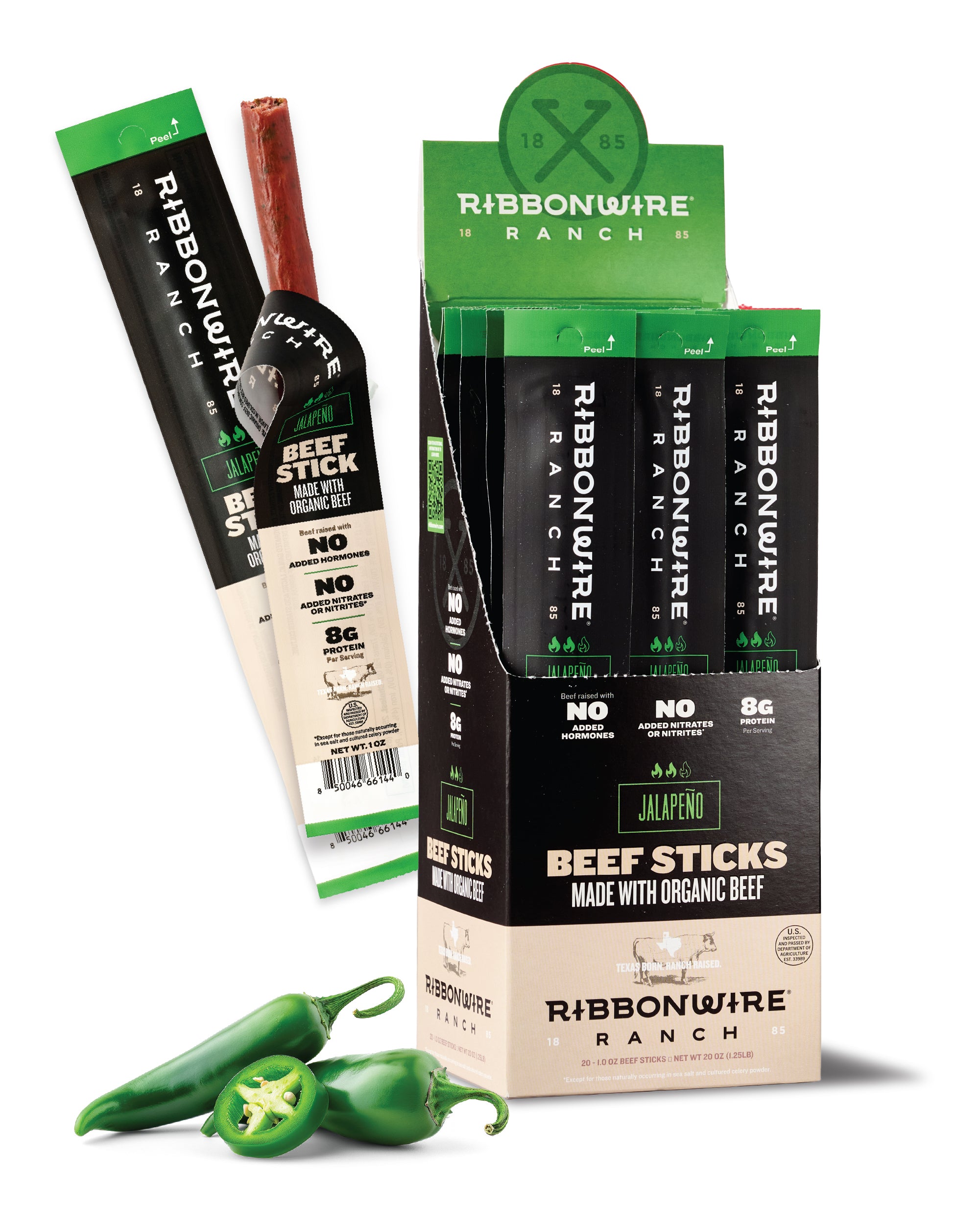 Jalapeño Organic Beef Sticks