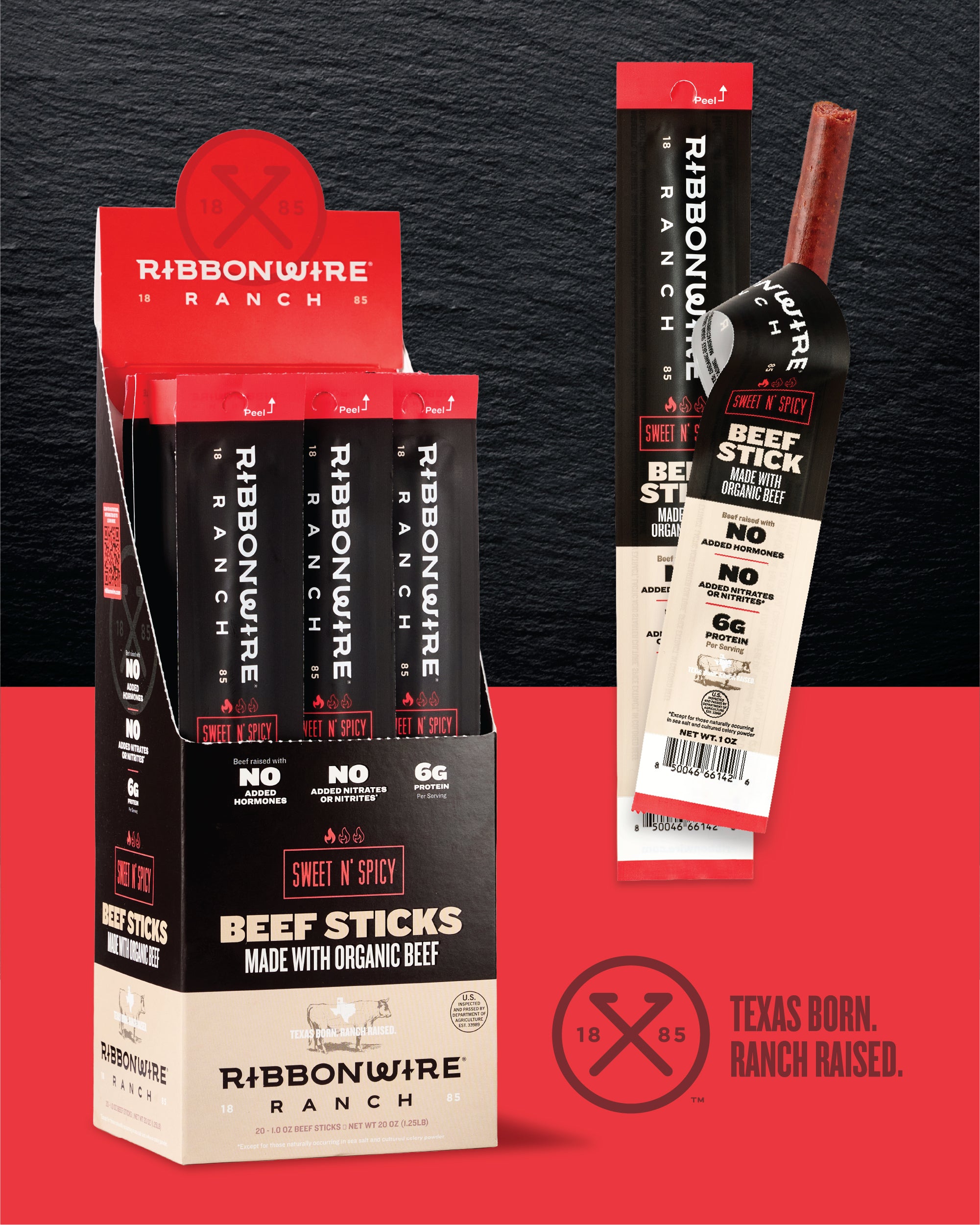Sweet N Spicy Organic Beef Sticks
