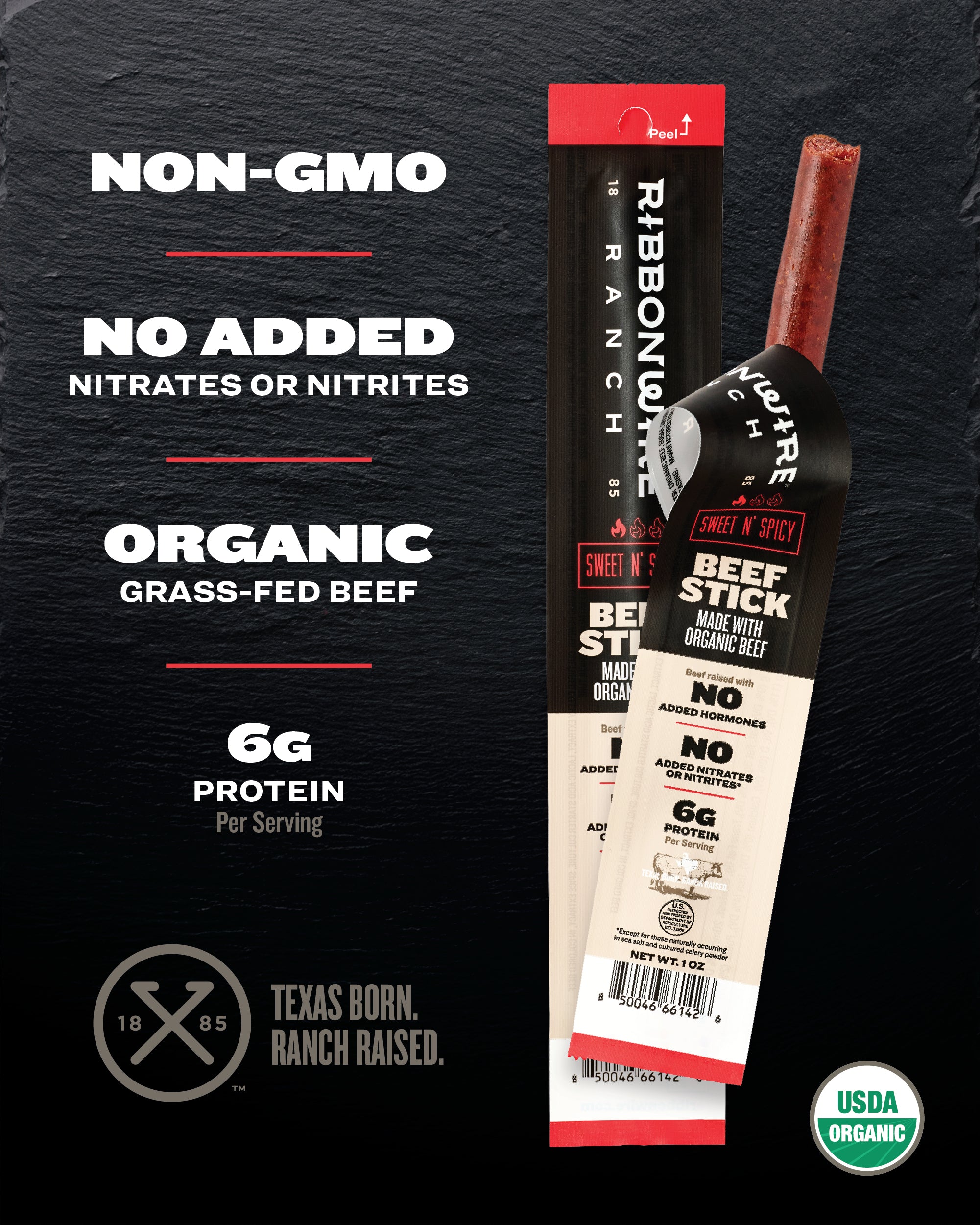 Sweet N Spicy Organic Beef Sticks